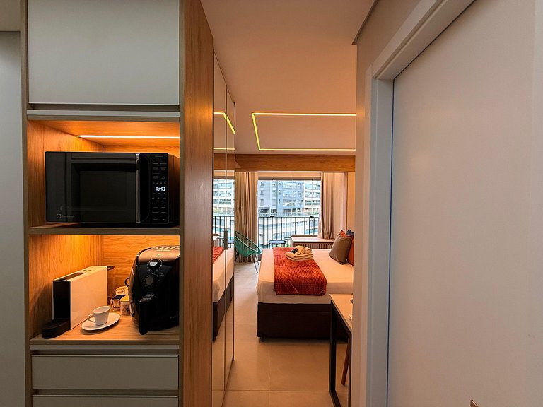 Studio Elegante a 200 metros do Metrô Vila Madalena